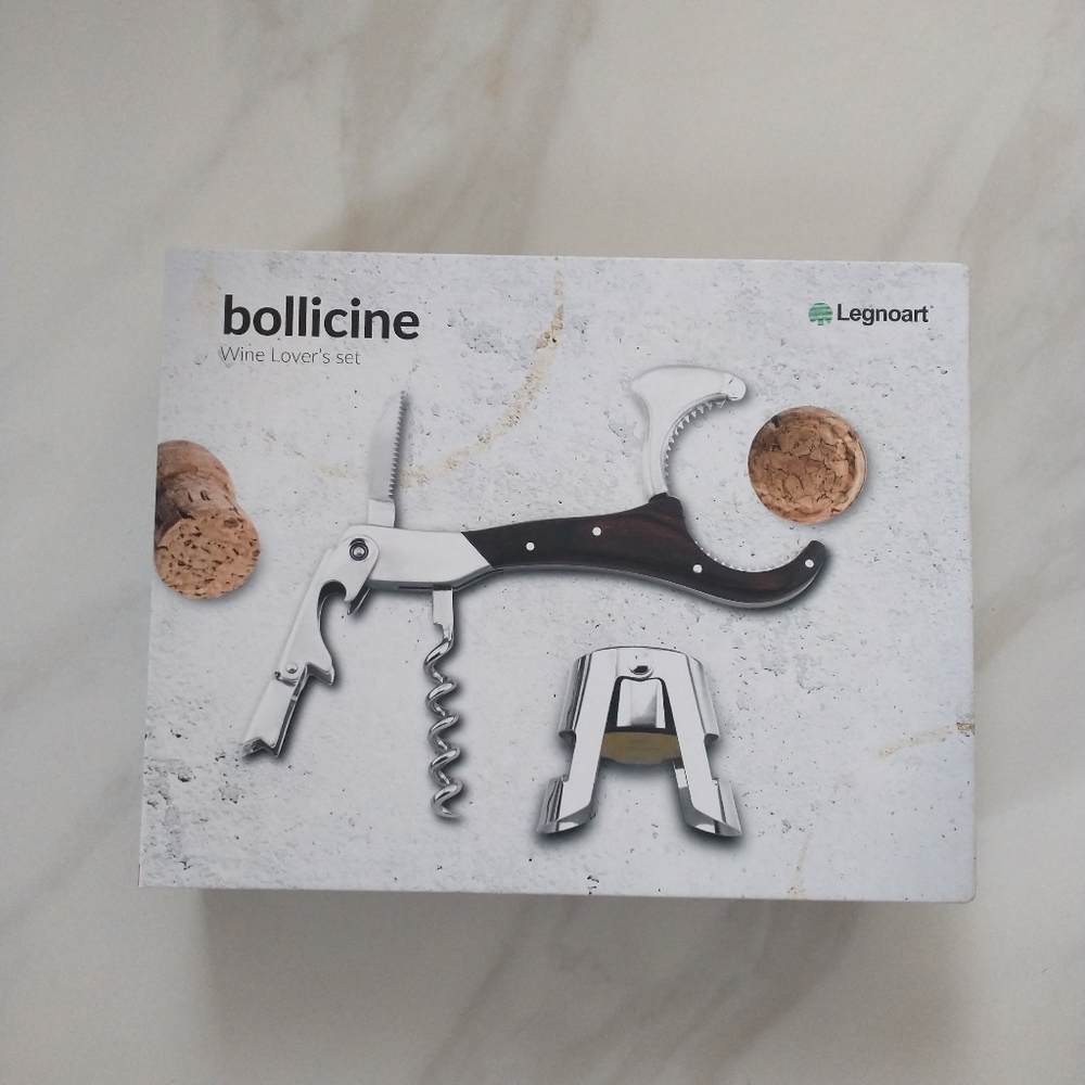 Bollicine Wine Lovers Set by Legnoart